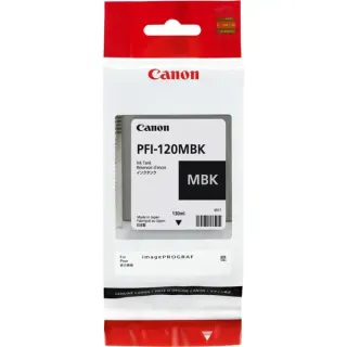 Canon Tinte mattschwarz PFI-120MBK (schwarz (matt))