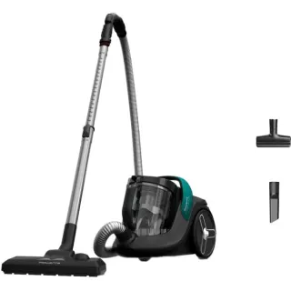 Rowenta Green Force Cyclonic Max RO7B12, Bodenstaubsauger (schwarz/türkis)