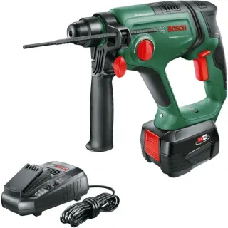 Bosch Heimwerken & Garten Akku-Bohrhammer UniversalHammer 18V (grün/schwarz, Li-Ionen Akku 4,0Ah, Koffer, POWER FOR ALL ALLIANCE)