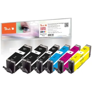 Peach Tinte Spar Pack Plus PI100-379 (kompatibel zu Canon PGI-580XL, CLI-581XL)