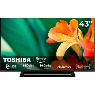 Toshiba 43UF3F63DAR, LED-Fernseher (108 cm (43 Zoll), schwarz, UltraHD/4K, Triple Tuner, HDR, Fire TV)