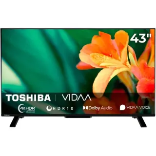 Toshiba 43UV2363DA, LED-Fernseher (108 cm (43 Zoll), schwarz, UltraHD/4K, Triple Tuner, SmartTV, VIDAA)
