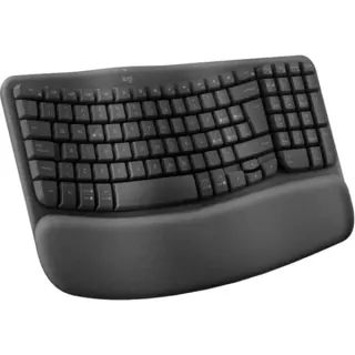 Logitech Wave Keys, Tastatur (graphit, DE-Layout, Logi Bolt, Bluetooth, für Windows/macOS/ChromeOS/Android/Linux)