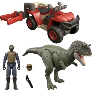 Mattel Jurassic World Fahrzeug- und Dinosaurier-Fangset, Sets