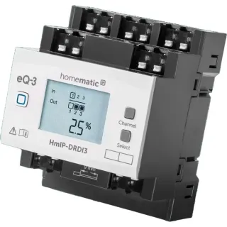 Homematic IP Dimmaktor für Hutschienenmontage – 3-fach (HmIP-DRDI3), Dimmer