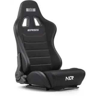 Next Level Racing ERS5 Elite Liegesitz, Rennschalensitz (schwarz/weiß, Fabric & Mesh Edition)