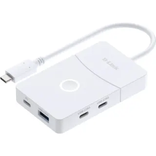 D-Link DUP-501, Hub (weiß, USB-C, PD, Wireless HDMI)