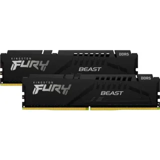 Kingston FURY DIMM 16 GB DDR5-5600 (2x 8 GB) Dual-Kit, Arbeitsspeicher (schwarz, KF556C36BBEK2-16, FURY Beast, AMD EXPO)