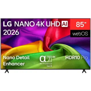 LG 85NU800B6LA.AEEQ, LED-Fernseher (215 cm (85 Zoll), schwarz, UltraHD/4K, Triple Tuner)