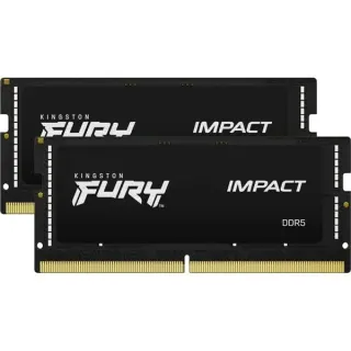 Kingston FURY SO-DIMM 32 GB DDR5-5600 (2x 16 GB) Dual-Kit, Arbeitsspeicher (schwarz, KF556S40IBK2-32, Impact)
