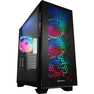 Sharkoon ELITE SHARK CA300H Black, Big-Tower-Gehäuse (schwarz, 2x gehärtetes Glas, B-Ware)