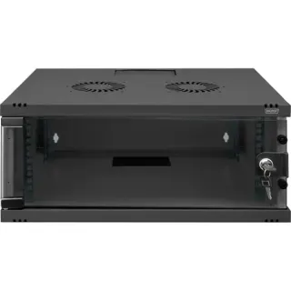 Digitus Wandgehäuse, SOHO, unmontiert - 540x400 mm (BxT) , IT-Schrank (schwarz, 4 Höheneinheiten)