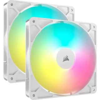 Corsair RS140 ARGB, Gehäuselüfter (weiß, 2er Pack, 140 mm)