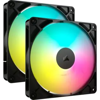 Corsair RS140 ARGB, Gehäuselüfter (schwarz, 2er Pack, 140 mm)