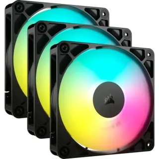 Corsair RS120 ARGB, Gehäuselüfter (schwarz, 3er Pack, 120 mm)