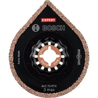 Bosch Professional EXPERT Mörtelentferner AVZ 70 RT4 3 max, Ø 70mm, Sägeblatt (10 Stück, Carbide-RIFF, Schnittbreite 2,5mm)