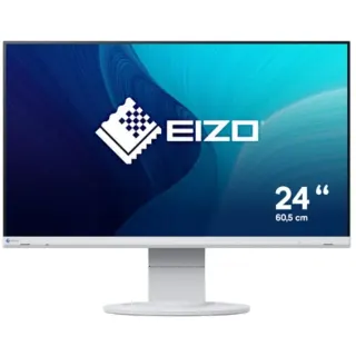 EIZO Flexscan EV2460-WT Generalüberholt, LED-Monitor (60.5 cm (23.8 Zoll), weiß, FullHD, IPS, USB-Hub)