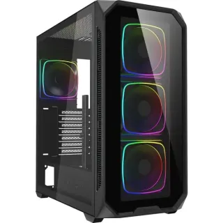 Sharkoon AK5G RGB , Tower-Gehäuse (schwarz, Tempered Glass x 2)