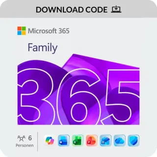 Microsoft 365 Family Subscription, Office-Software (Mehrsprachig, Download, 1 Jahr)