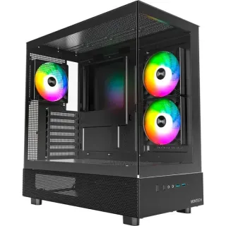 Montech XR, Tower-Gehäuse (schwarz, Tempered Glass x 2)