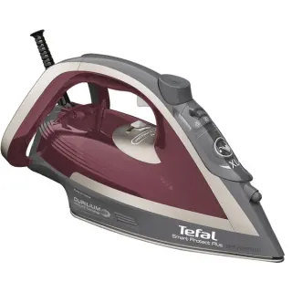 Tefal Smart Protect Plus FV 6870, Dampfbügeleisen (grau/dunkelrot)
