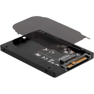 DeLOCK 2.5″ Konverter U.2 SFF-8639 zu M.2 NVMe (schwarz, Key M - 7 mm)
