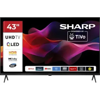SHARP 43HM5745E, QLED-Fernseher (108 cm (43 Zoll), schwarz, UltraHD/4K, Triple Tuner)