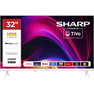 SHARP 32HE2745EW, LED-Fernseher (81 cm (32 Zoll), weiß, WUXGA, Triple Tuner)