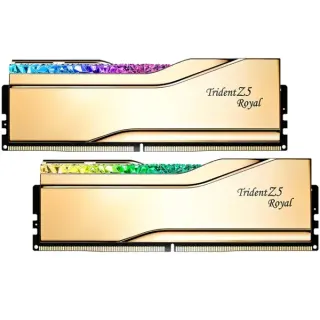 G.Skill DIMM 32 GB DDR5-7200 (2x 16 GB) Dual-Kit, Arbeitsspeicher (gold, F5-7200J3445G16GX2-TR5G, Trident Z5 Royal, INTEL XMP)