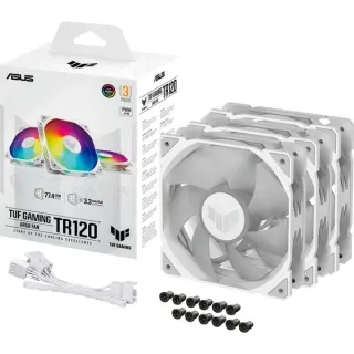 ASUS TUF GAMING TR120 ARGB, Gehäuselüfter (weiß/transparent, 3er Pack, 120 mm)