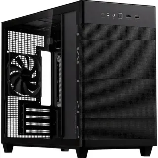 ASUS PRIME AP201 , Tower-Gehäuse (schwarz, Tempered Glass)