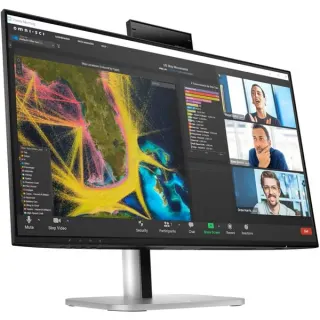 HP Pro 524pm Konferenz-Monitor, LED-Monitor (60.5 cm (23.8 Zoll), schwarz/silber, FullHD, IPS, Webcam, LS, Mikrofon , 100Hz Panel)