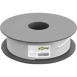 goobay Netzwerkkabel Cat.6, U/UTP (weiß, 100 Meter)
