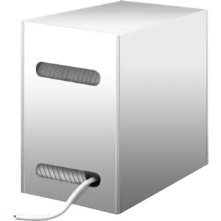 goobay Netzwerkkabel Cat.6, U/UTP (grau, 305 Meter)