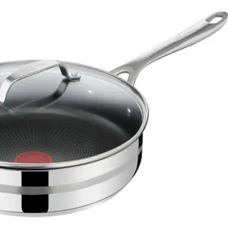 Tefal Schmorpfanne by Jamie Oliver Cook Smart (edelstahl, Ø 25cm, mit Glas-Deckel)