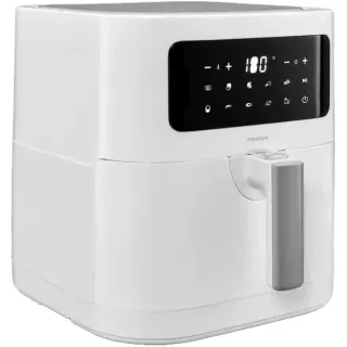 Medion Heißluftfritteuse Life MD 11740 E40 XL (weiß (matt), 2.150 Watt, Korb 5,2 Liter)
