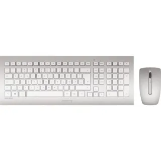 CHERRY DW 8000, Desktop-Set (silber/weiß, DE-Layout, Rubberdome)