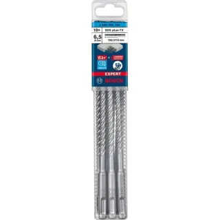 Bosch Professional EXPERT Hammerbohrer SDS-plus-7X, Ø 6,5mm, 10 Stück (Arbeitslänge 150mm)