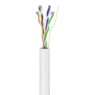 goobay Netzwerkkabel Cat.6, U/UTP (weiß, 305 Meter)
