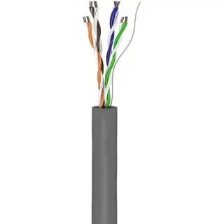 goobay Netzwerkkabel Cat.5e, U/UTP (grau, 305 Meter)