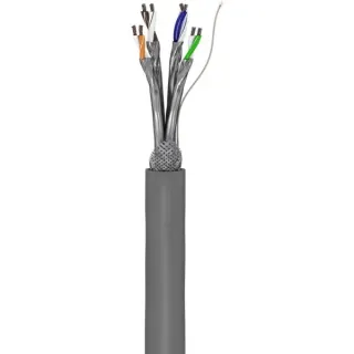 goobay Netzwerkkabel Cat.6, S/FTP (PiMF) (grau, 305 Meter)