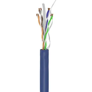 goobay Netzwerkkabel Cat.6a, U/UTP (blau, 50 Meter)