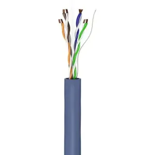 goobay Netzwerkkabel Cat.6a, U/UTP (blau, 305 Meter)