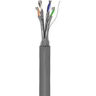 goobay Netzwerkkabel Cat.6, S/FTP (PiMF) (grau, 305 Meter)