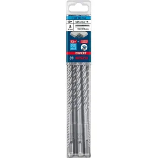 Bosch Professional EXPERT Hammerbohrer SDS-plus-7X, Ø 8mm, 10 Stück (Arbeitslänge 150mm)