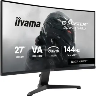 iiyama G-Master GC2781HSU-B1, Gaming-Monitor (68.6 cm (27 Zoll), schwarz, FullHD, VA, Curved, Free-Sync Premium, USB-Hub, 144Hz Panel)