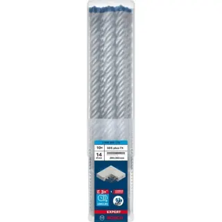 Bosch Professional EXPERT Hammerbohrer SDS-plus-7X, Ø 14mm, 10 Stück (Arbeitslänge 200mm)