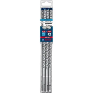 Bosch Professional EXPERT Hammerbohrer SDS-plus-7X, Ø 10mm, 10 Stück (Arbeitslänge 200mm)