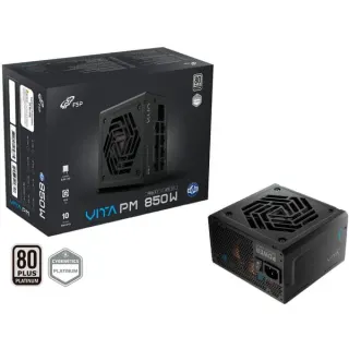 FSP VITA PM 850W, PC-Netzteil (schwarz, 1x 12-Pin High Power GPU, 4x PCIe, 850 Watt)