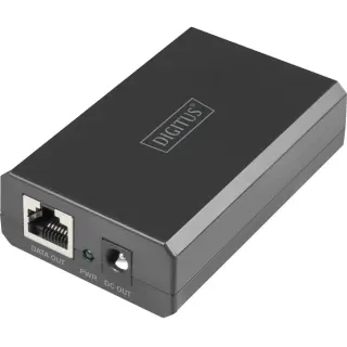 Digitus Gigabit Ethernet PoE-Splitter, 802.3bt, 51 Watt (schwarz)